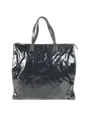 Gucci Shoulder Bag Hysteria Logo Leather Black
